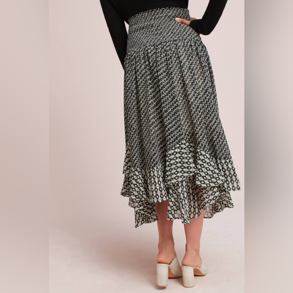 Anthropologie | Akemi + Kin Theola Smocked Waist Maxi Skirt M - Picture 3 of 9